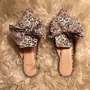 J. Crew bow mules